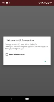 QR Scanner Pro android App screenshot 1